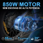 Honeywhale K6 PRO Bicicleta Elétrica Pneu Fat 20x4.0 Desbloqueio NFC Motor 850W Bateria 48V 15.6Ah - Imagem 2