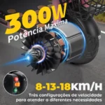 Honeywhale JL006 Scooter Elétrico Infantil com Luzes RGB Bluetooth Motor 300W Bateria 3.6Ah e Kit de Proteção - Imagem 2