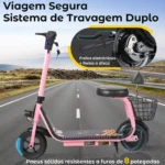 Honeywhale JL006 Scooter Elétrico Infantil com Luzes RGB Bluetooth Motor 300W Bateria 3.6Ah e Kit de Proteção - Imagem 4