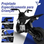 Honeywhale 6988 - Mini Moto Elétrica Infantil Cross Todo-o-Terreno 200W - Imagem 6