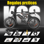 Honeywhale K6S Bicicleta Elétrica Dobrável 1080W Pneus Fat 20x4" Bateria 48V 15.6Ah - Imagem 2