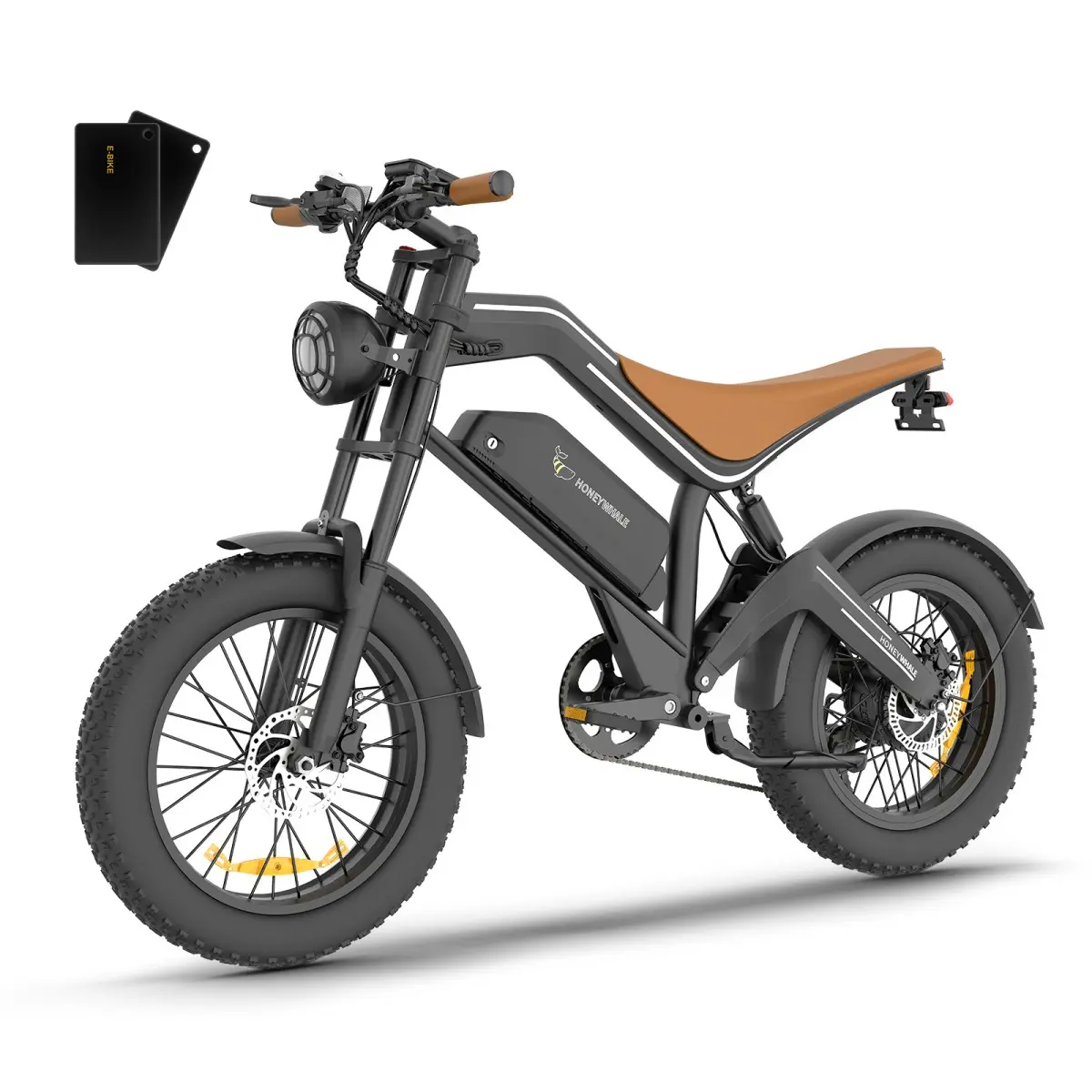D_NQ_NP_2X_603339-MLA99523311268_122025-F Honeywhale K6 PRO Bicicleta Elétrica Pneu Fat 20x4.0 Desbloqueio NFC Motor 850W Bateria 48V 15.6Ah - Imagem 1