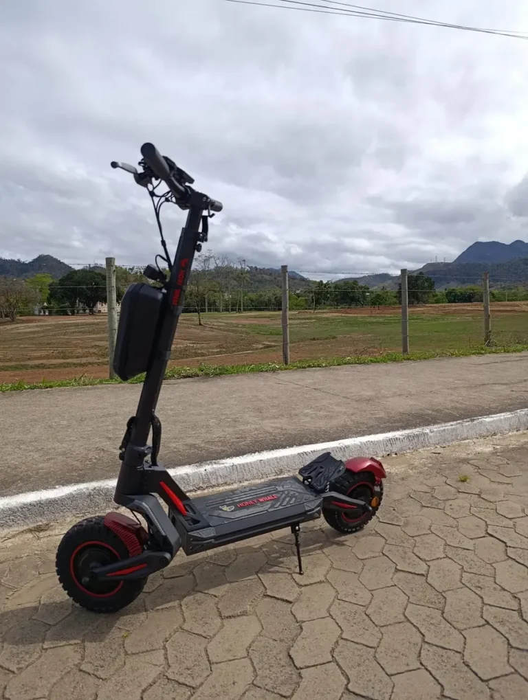 HONEYWHALE G4 Max Patinete Elétrico Dobrável Preto/Vermelho 60V 20,8Ah com Rodas 12" e Luz LED photo review