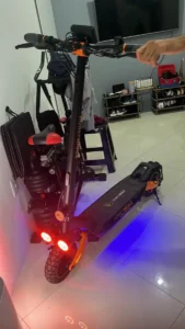 HONEYWHALE T8A Patinete Elétrico Dobrável Preto 48V 950W com Bluetooth e Luz LED photo review