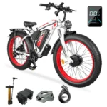 Honeywhale BK08 Bicicleta Elétrica Pneu Fat 26x4" Motor Duplo 1050W*2 Bateria 48V 23.5Ah 21V