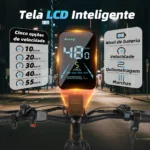 Honeywhale BK08 Bicicleta Elétrica Pneu Fat 26x4" Motor Duplo 1050W*2 Bateria 48V 23.5Ah 21V - Imagem 6