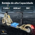 Honeywhale C1 Patinete Elétrico com Banco Motor 980W Bateria 13Ah Autonomia 40km Duplo Amortecimento e Freios a Disco - Imagem 2