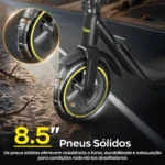 HONEYWHALE Patinete Elétrico M1 Lite 500W Preto-Amarelo Dobrável com Bluetooth e LED - Imagem 7