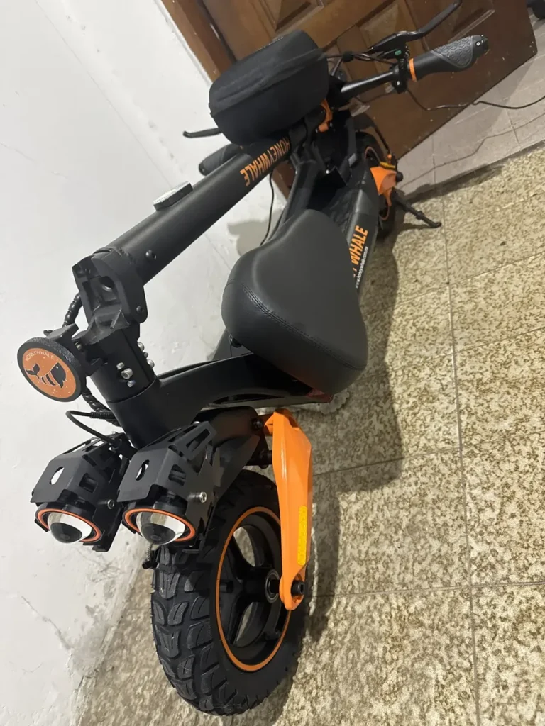 HONEYWHALE T8A Patinete Elétrico Dobrável Preto 48V 950W com Bluetooth e Luz LED photo review