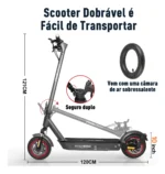 Honeywhale E9 Max - Patinete Elétrico 650W 36V 15AH 40km 32km/h - Imagem 6