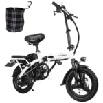 Honeywhale S6-S Bicicleta Elétrica Dobrável Motor 750W 48V Amortecedor Pneu 14" LCD
