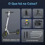 Honeywhale S5 - Patinete Elétrico Dobrável 36V 450W 32km/h - Imagem 5