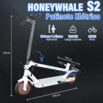 Honeywhale S2 - Patinete Elétrico Dobrável 36V 500W Pico 20KM - Imagem 6