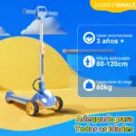 Patinete Elétrico Infantil Honeywhale RM2 PRO Bluetooth Luzes LED 3 Rodas Ajustável - Imagem 4