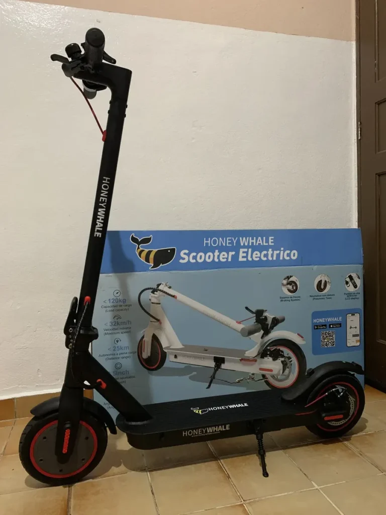 HONEYWHALE Patinete Elétrico M2 Pro 500W Dobrável 8,5" Branco com Bluetooth e LED photo review
