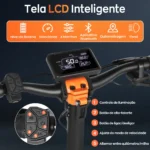 HONEYWHALE T8A Patinete Elétrico Dobrável Preto 48V 950W com Bluetooth e Luz LED - Imagem 4