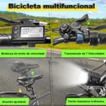 Honeywhale S8 Bicicleta Elétrica de Montanha Aro 26 Motor 450W Bateria 36V 15Ah 7 Velocidades E-Bike para Todo Tipo de Terreno Estradas e Praias - Imagem 6