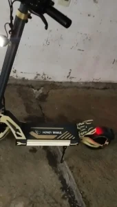 Patinete Elétrico Dobrável HONEYWHALE G2 PRO Amarelo Alumínio LED Freio a Disco Suspensão Dianteira e Traseira photo review
