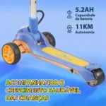 Patinete Elétrico Infantil Honeywhale RM2 PRO Bluetooth Luzes LED 3 Rodas Ajustável - Imagem 3