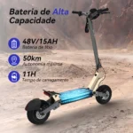 HONEYWHALE H2 Bicicleta Elétrica Dobrável Amarelo 48V 15Ah Rodas 10" LED - Imagem 2