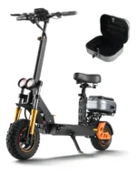 Patinete Elétrico Dobrável HONEYWHALE H3 Preto Alumínio com Assento, Baú Traseiro e LED