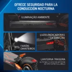 HONEYWHALE M4 Patinete Elétrico Dobrável Preto 48V 600W com Bluetooth e Luz LED - Imagem 6