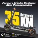 Patinete Elétrico Dobrável HONEYWHALE T4A Preto 750W 48V 10Ah Bluetooth LED Freio a Disco - Imagem 5