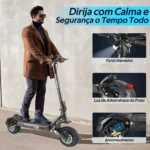 HONEYWHALE T5-2 Patinete Elétrico Dobrável Preto 48V 750W com Bluetooth e Luz LED - Imagem 5