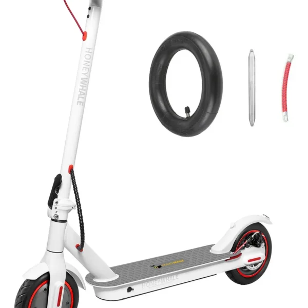 HONEYWHALE Patinete Elétrico M2 Pro 500W Dobrável 8,5" Branco com Bluetooth e LED