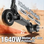 HONEYWHALE G3 Pro Patinete Elétrico Dobrável Preto 48V 1640W com Rodas 12" e Luz LED - Imagem 2