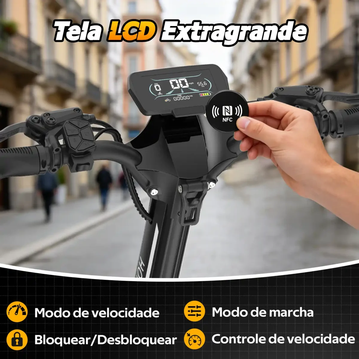 Honeywhale GT1 - Patinete Elétrico Dual Motor 2000Wx2 60V 29.4AH - Imagem 8