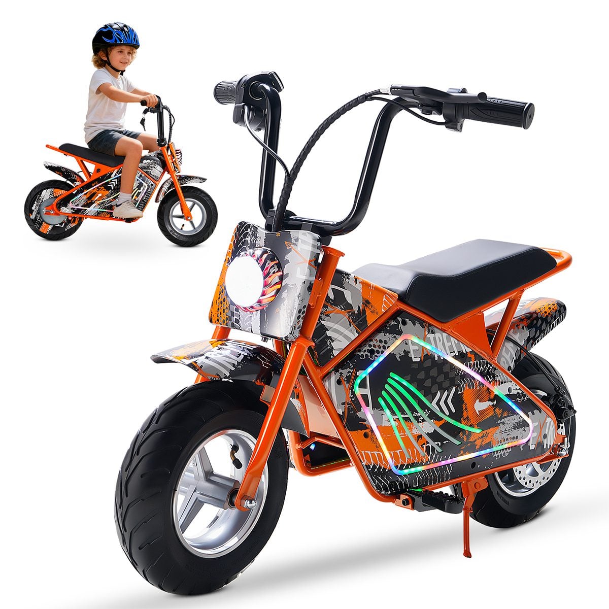 画板-1 Honeywhale J2 Mini Moto Elétrica Infantil Cross com Motor 350W Bateria 36V Leds RGB e Kit de Proteção - Imagem 1