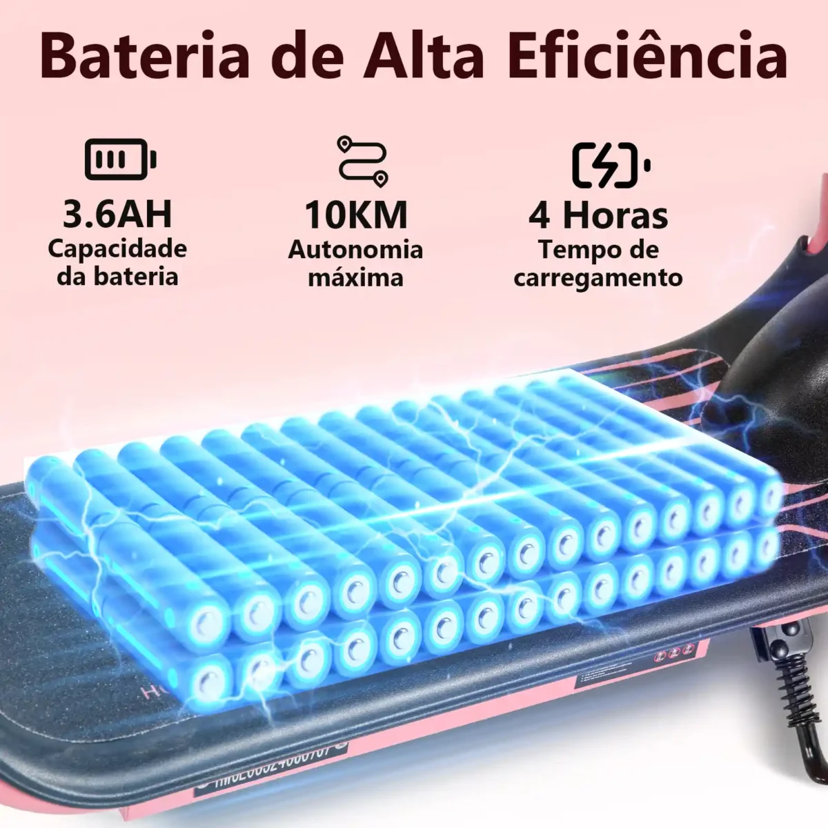 Honeywhale JL005 Scooter Elétrico Infantil com Alto-falante Bluetooth Motor 350W Bateria 3.6Ah Cesta Dupla - Imagem 2