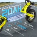 Honeywhale T8MAX Patinete Elétrico Dual Motor 1000Wx2 52V 20AH Freio a Óleo 65km/h - Imagem 3