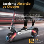 Honeywhale T8 MAX Patinete Elétrico Dual Motor 1000Wx2 52V 20AH Freio a Óleo 65km/h - Imagem 4