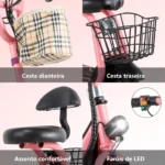 Honeywhale JL005 Scooter Elétrico Infantil com Alto-falante Bluetooth Motor 350W Bateria 3.6Ah Cesta Dupla - Imagem 4