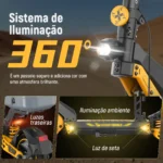 Honeywhale T4D - Patinete Elétrico Dual Motor 1300Wx2 52V 20AH 65km - Imagem 5