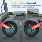 Honeywhale T8 MAX Patinete Elétrico Dual Motor 1000Wx2 52V 20AH Freio a Óleo 65km/h - Imagem 5