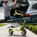 Honeywhale T8MAX Patinete Elétrico Dual Motor 1000Wx2 52V 20AH Freio a Óleo 65km/h - Imagem 7