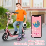 Honeywhale JL005 Scooter Elétrico Infantil com Alto-falante Bluetooth Motor 350W Bateria 3.6Ah Cesta Dupla - Imagem 8