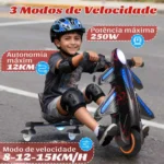 Honeywhale 008C - Triciclo Elétrico Infantil Drift Trike 250W Camuflado - Imagem 2