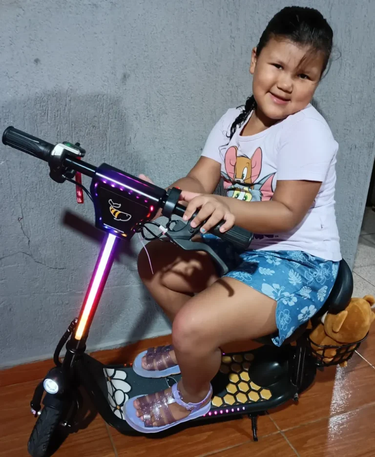 Honeywhale JL006 Scooter Elétrico Infantil com Luzes RGB Bluetooth Motor 300W Bateria 3.6Ah e Kit de Proteção photo review