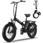 Honeywhale F6 Bicicleta Elétrica Dobrável Fat Bike Aro 20" Motor 790W Bateria 48V 10.4Ah