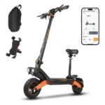 HONEYWHALE T8A Patinete Elétrico Dobrável Preto 48V 950W com Bluetooth e Luz LED