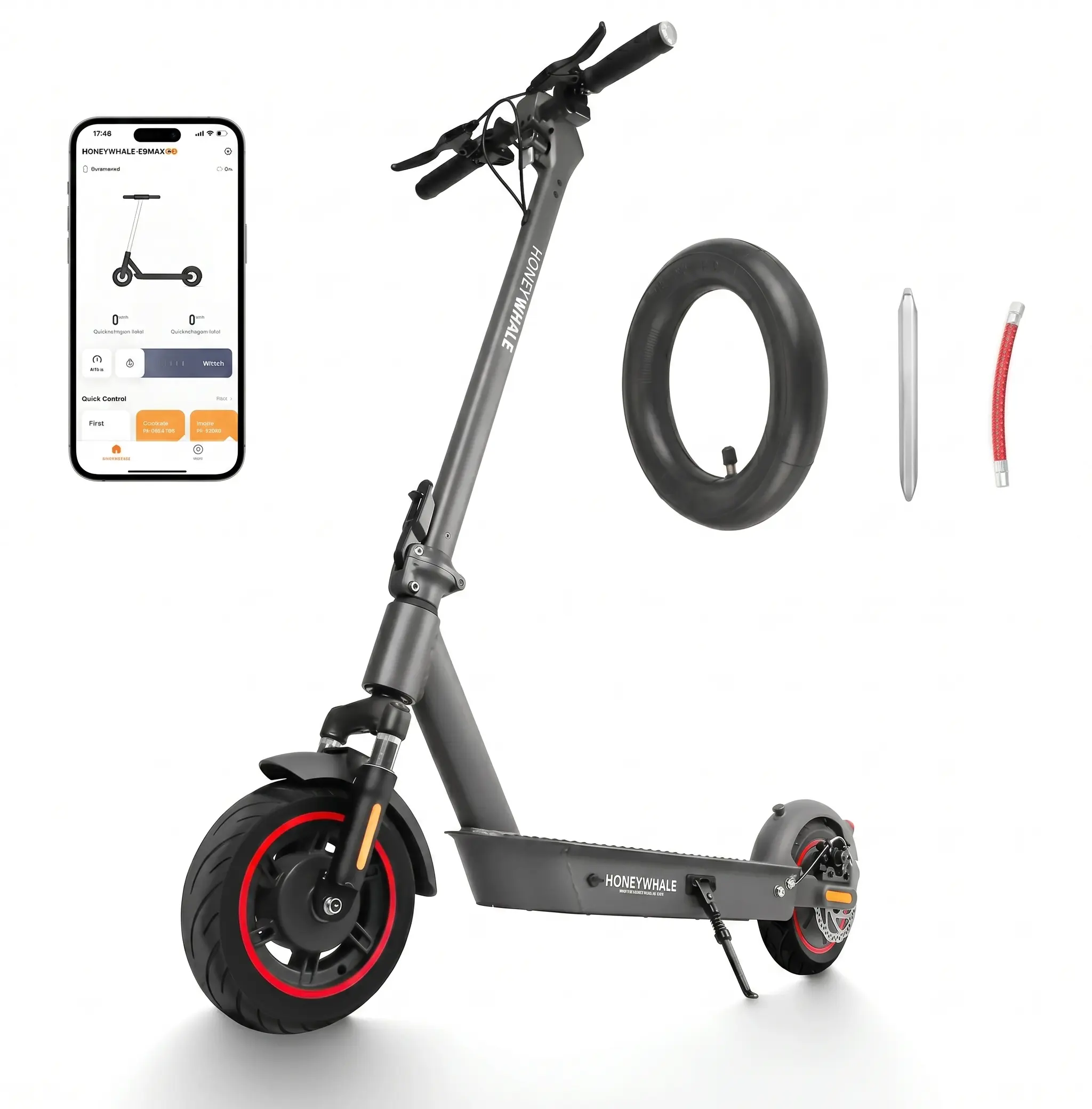 e9 max Honeywhale E9 Max - Patinete Elétrico 650W 36V 15AH 40km 32km/h - Imagem 1