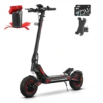 HONEYWHALE G4 Max Patinete Elétrico Dobrável Preto/Vermelho 60V 20,8Ah com Rodas 12" e Luz LED
