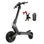 HONEYWHALE H4-2 Patinete Elétrico Dobrável Cinza-Escuro 60V 2400W com Rodas 11" e Luz LED