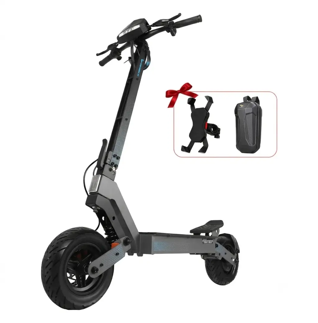 h4 HONEYWHALE H4-2 Patinete Elétrico Dobrável Cinza-Escuro 60V 2400W com Rodas 11" e Luz LED - Imagem 1