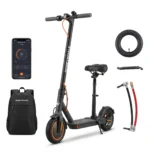 HONEYWHALE M2 MAX-B Patinete Elétrico Dobrável Preto/Laranja 36V 500W com Bluetooth, Luz LED e Freio a Disco