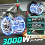 Honeywhale GT1 MINI - Patinete Elétrico Dobrável Urbano Portátil - Imagem 2